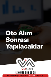 Oto alım sonrası